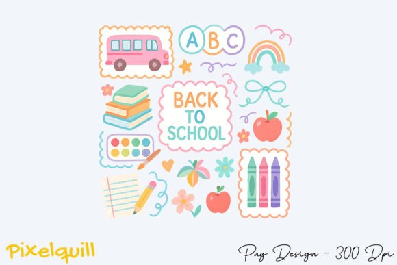 Back to School, Cute Pastel School Icon: A Whimsical Way to Celebrate Learning and Teachers