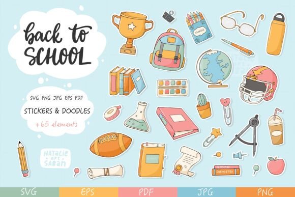 BACK to SCHOOL JPG PNG PDF SVG EPS: Strategic Use for Creative and Professional Projects