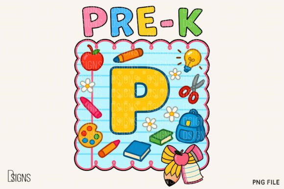 Back to School Pre-K Teacher Clipart PNG