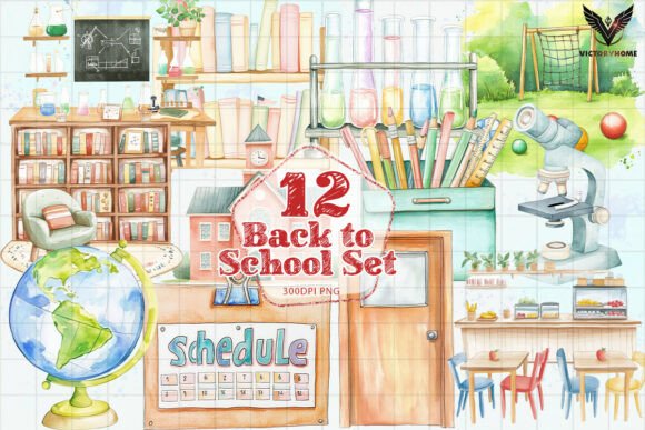 Back to School Set PNG: A Versatile Resource for Creative Projects