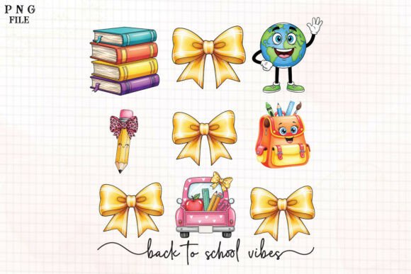 Coquette Back to School Vibes PNG Design: A Modern Creative Asset for Everyday Use