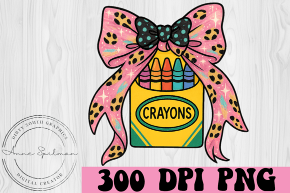 Crayons Bow Back to School: A Versatile Graphic for Creative Projects