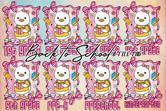 Duck Goose Back to School PNG T-Shirt Design: A Versatile Digital Asset for Creative Projects