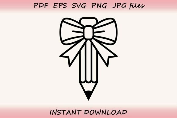 Pencil Bow SVG – Back to School: A Strategic Tool for Creative and Professional Projects